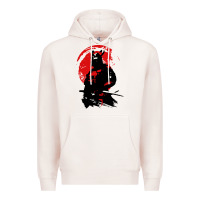 Pale Pink samurai warrior Premium Hoodie - linhVisuals