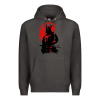 Smoke samurai warrior Premium Hoodie - linhVisuals
