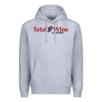 Heather Grey total and wine & more   wine drinker Premium Hoodie - linhVisuals