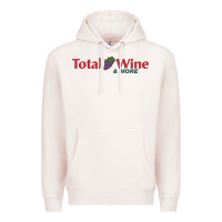 Pale Pink total and wine & more   wine drinker Premium Hoodie - linhVisuals
