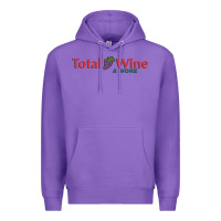 Purple total and wine & more   wine drinker Premium Hoodie - linhVisuals