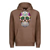 Chestnut sugar skull Premium Hoodie - linhVisuals