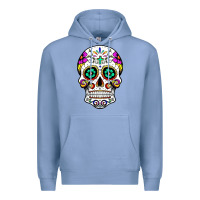 Colony Blue sugar skull Premium Hoodie - linhVisuals