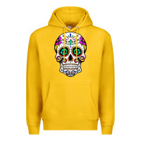 Lemon sugar skull Premium Hoodie - linhVisuals
