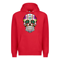 Red sugar skull Premium Hoodie - linhVisuals