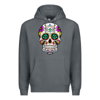 Rock sugar skull Premium Hoodie - linhVisuals