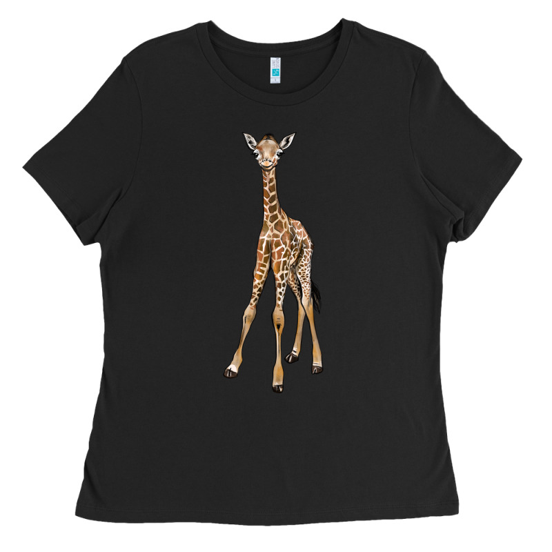 Baby Giraffe Ladies Tee by LillyAllenDesigns | Teevron