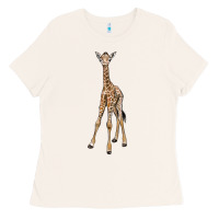 Bone baby giraffe Ladies Tee - LillyAllenDesigns