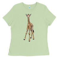 Matcha baby giraffe Ladies Tee - LillyAllenDesigns