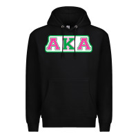 Black alpha kappa aka Premium Hoodie - linhVisuals