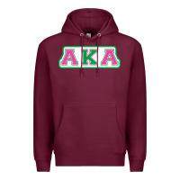 Burgundy alpha kappa aka Premium Hoodie - linhVisuals