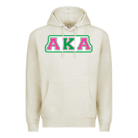 Oatmeal Heather alpha kappa aka Premium Hoodie - linhVisuals
