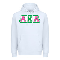 White alpha kappa aka Premium Hoodie - linhVisuals