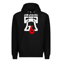 Black philadelphia vintage liberty bell Premium Hoodie - linhVisuals