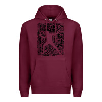 Burgundy fencing sport Premium Hoodie - linhVisuals