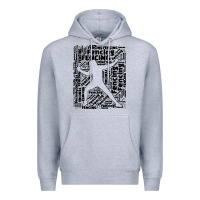 Heather Grey fencing sport Premium Hoodie - linhVisuals