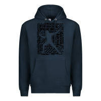 Navy fencing sport Premium Hoodie - linhVisuals
