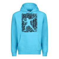 Ocean Blue fencing sport Premium Hoodie - linhVisuals