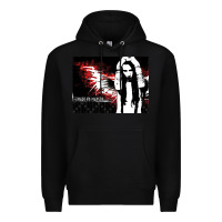 Black Marilyns angel with scabbed wings Premium Hoodie - linhVisuals
