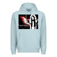 Blue Mist Marilyns angel with scabbed wings Premium Hoodie - linhVisuals