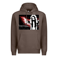 Coffee Marilyns angel with scabbed wings Premium Hoodie - linhVisuals