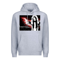 Heather Grey Marilyns angel with scabbed wings Premium Hoodie - linhVisuals