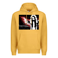 Mustard Marilyns angel with scabbed wings Premium Hoodie - linhVisuals