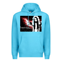 Ocean Blue Marilyns angel with scabbed wings Premium Hoodie - linhVisuals
