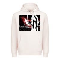 Pale Pink Marilyns angel with scabbed wings Premium Hoodie - linhVisuals