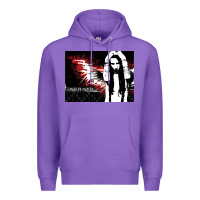 Purple Marilyns angel with scabbed wings Premium Hoodie - linhVisuals