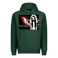 Sports Green Marilyns angel with scabbed wings Premium Hoodie - linhVisuals