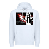 White Marilyns angel with scabbed wings Premium Hoodie - linhVisuals