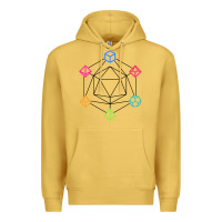 Antique Gold minimal dnd Premium Hoodie - linhVisuals