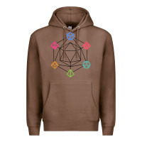 Chestnut minimal dnd Premium Hoodie - linhVisuals