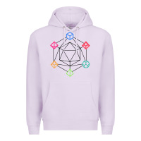 Lilac minimal dnd Premium Hoodie - linhVisuals