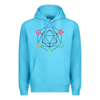 Ocean Blue minimal dnd Premium Hoodie - linhVisuals