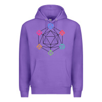 Purple minimal dnd Premium Hoodie - linhVisuals