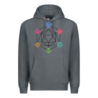 Rock minimal dnd Premium Hoodie - linhVisuals
