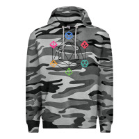 Slate Camo minimal dnd Premium Hoodie - linhVisuals