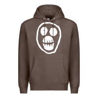 Coffee the mighty boosh monkey skull Premium Hoodie - linhVisuals