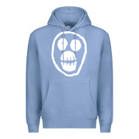 Colony Blue the mighty boosh monkey skull Premium Hoodie - linhVisuals