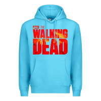 Ocean Blue the walking dead blood Premium Hoodie - linhVisuals