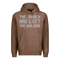 Chestnut the church has left the building Premium Hoodie - linhVisuals