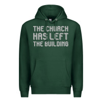 Sports Green the church has left the building Premium Hoodie - linhVisuals