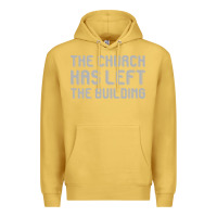 Antique Gold the church has left the building Premium Hoodie - linhVisuals