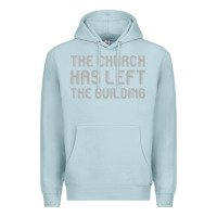Blue Mist the church has left the building Premium Hoodie - linhVisuals