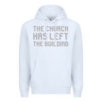 White the church has left the building Premium Hoodie - linhVisuals