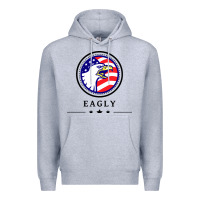 Heather Grey peacemaker eagly Premium Hoodie - linhVisuals