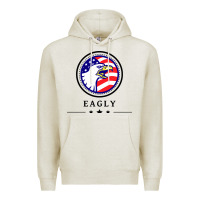Oatmeal Heather peacemaker eagly Premium Hoodie - linhVisuals