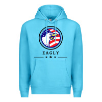 Ocean Blue peacemaker eagly Premium Hoodie - linhVisuals
